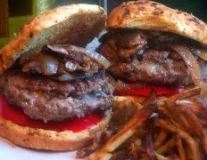 Thyme-Infused Wine and Cheese Gourmet Burger