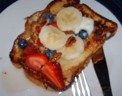 Tropical Banana-Stuffed French Toast - Inspired By Rainforest Cafe