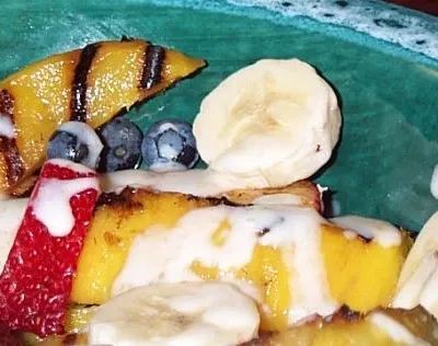 Tropical Jerk Grilled Fruit Salad With A Zesty Twist