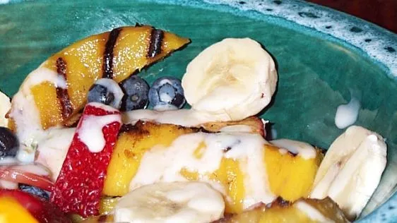 Tropical Jerk Grilled Fruit Salad with a Zesty Twist