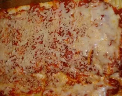 Ultimate Cheesy Manicotti Delight