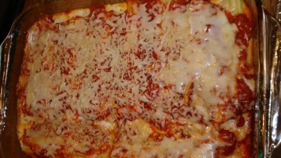 Ultimate Cheesy Manicotti Delight