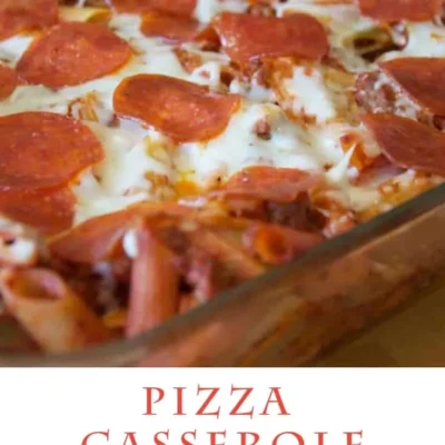 Ultimate Cheesy Pizza Casserole Delight