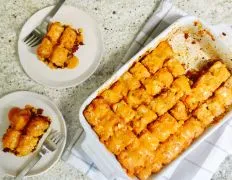 Ultimate Cheesy Taco Tater Tot Bake