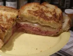 Ultimate Crispy Ham and Cheese Sandwich Delight