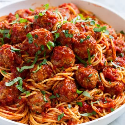 Ultimate Homemade Meatball Pasta Delight