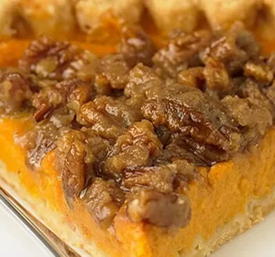 Ultimate Nutty Topped Sweet Potato Pie Recipe