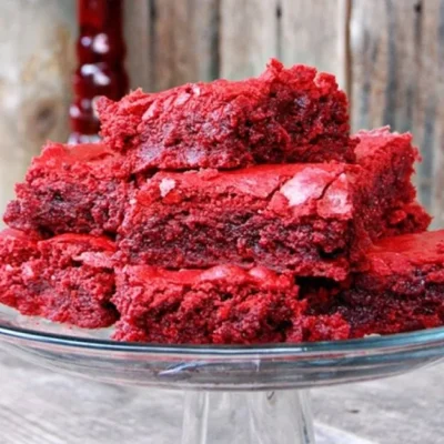 Ultimate Red Velvet Brownies With Creamy White Chocolate Swirl