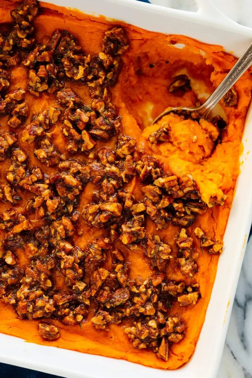 Ultimate Sweet Potato Casserole with Crunchy Pecan Topping