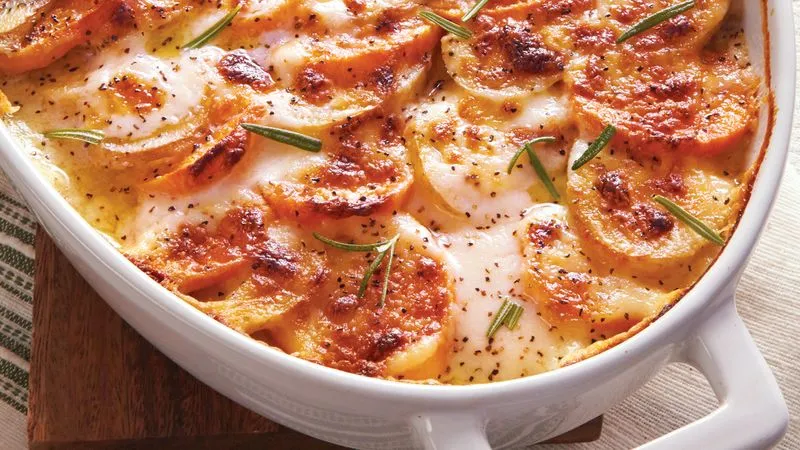 Ultimate Sweet and White Potato Casserole Bake