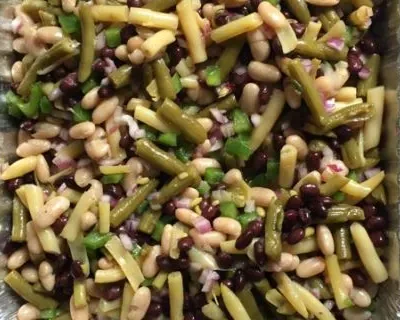 Ultimate Triple Bean And Red Onion Salad Recipe