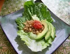 Vegan Walnut Taco Lettuce Wraps with Creamy Cashew Cheese