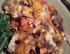 Vegetarian Sweet Potato And Black Bean Enchiladas Recipe