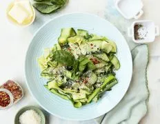 Zesty Basil Butter Zucchini Ribbons - A Fresh And Flavorful Side Dish