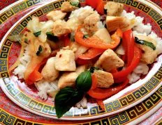 Zesty Basil Chicken Stir-Fry with Bell Peppers