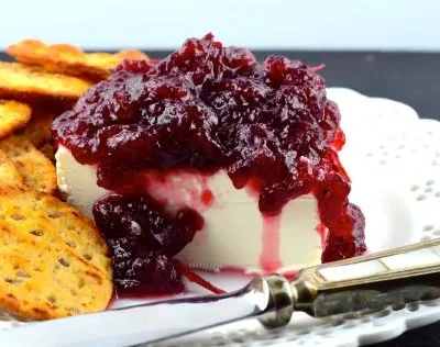 Zesty Cranberry And Cheese Delight Spread