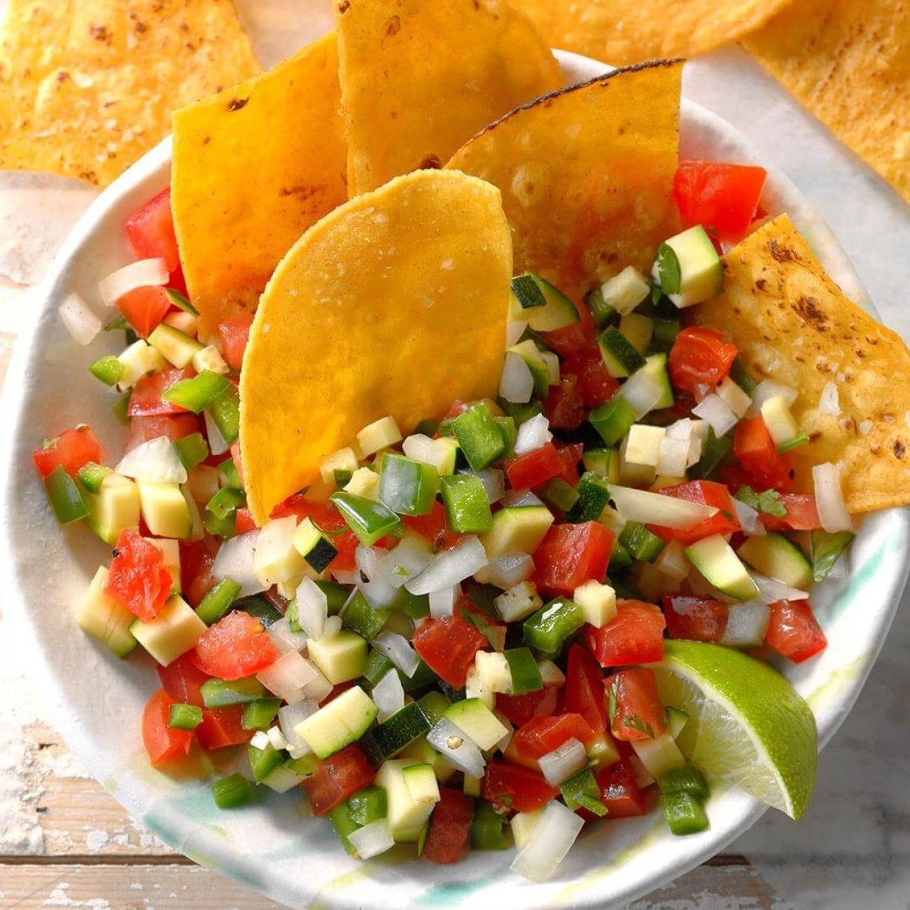 A dip that is great for parties Serve with tortilla chips