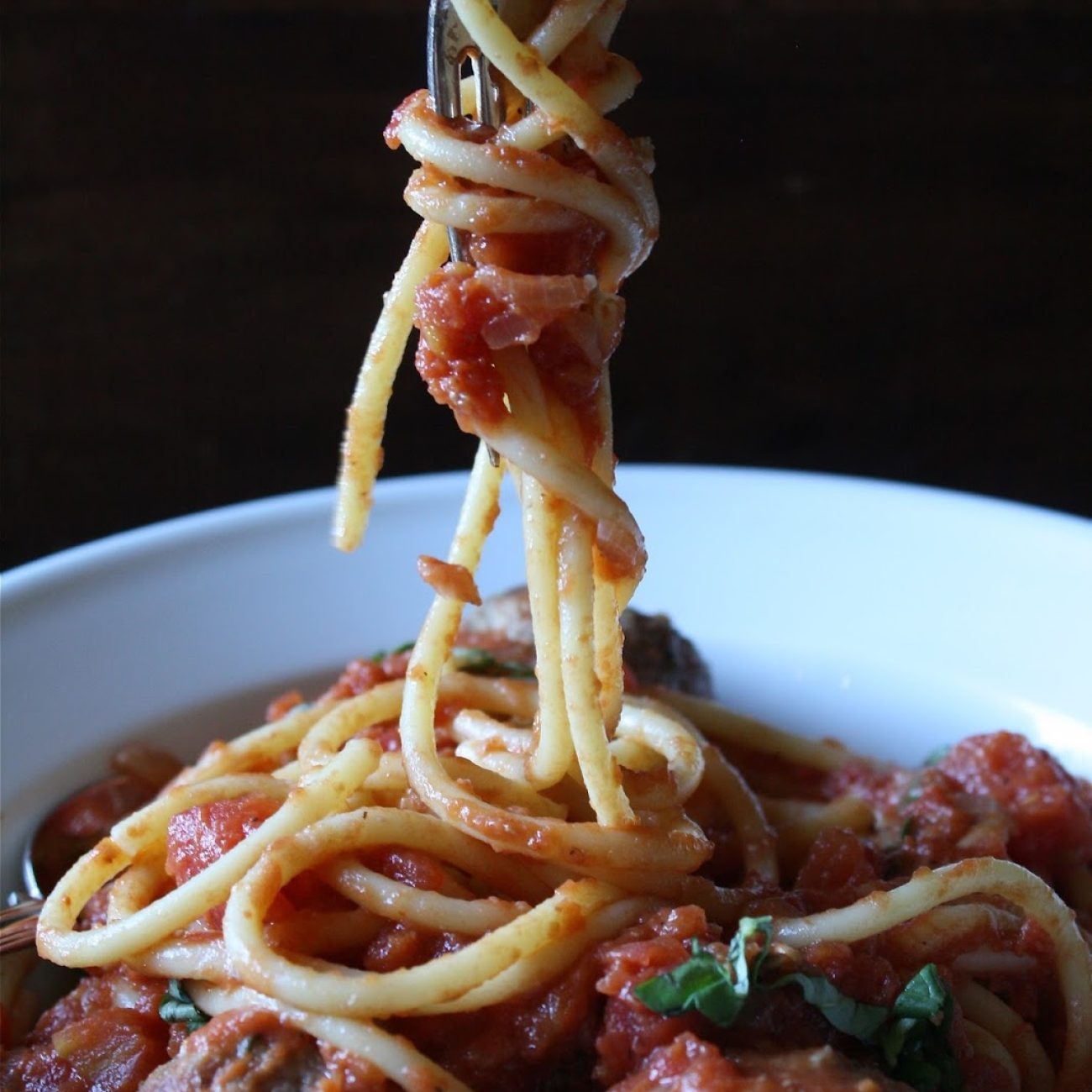 A Drum Of Eggplant And Bucatini