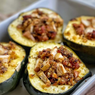 Acorn Squash Stuffed Chicken Breasts