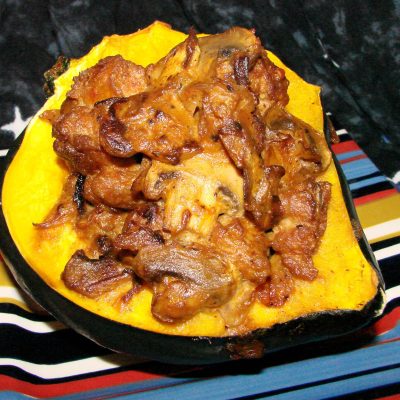 Acorn Squash Stuffed With Lamb &Amp; Curry