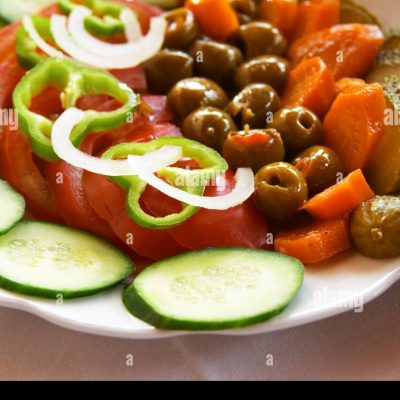 Albanian Tomato Cucumber Salad