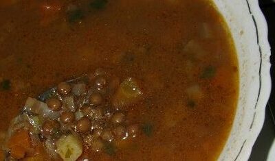 Algerian Adess - Traditional Lentil Soup / Stew