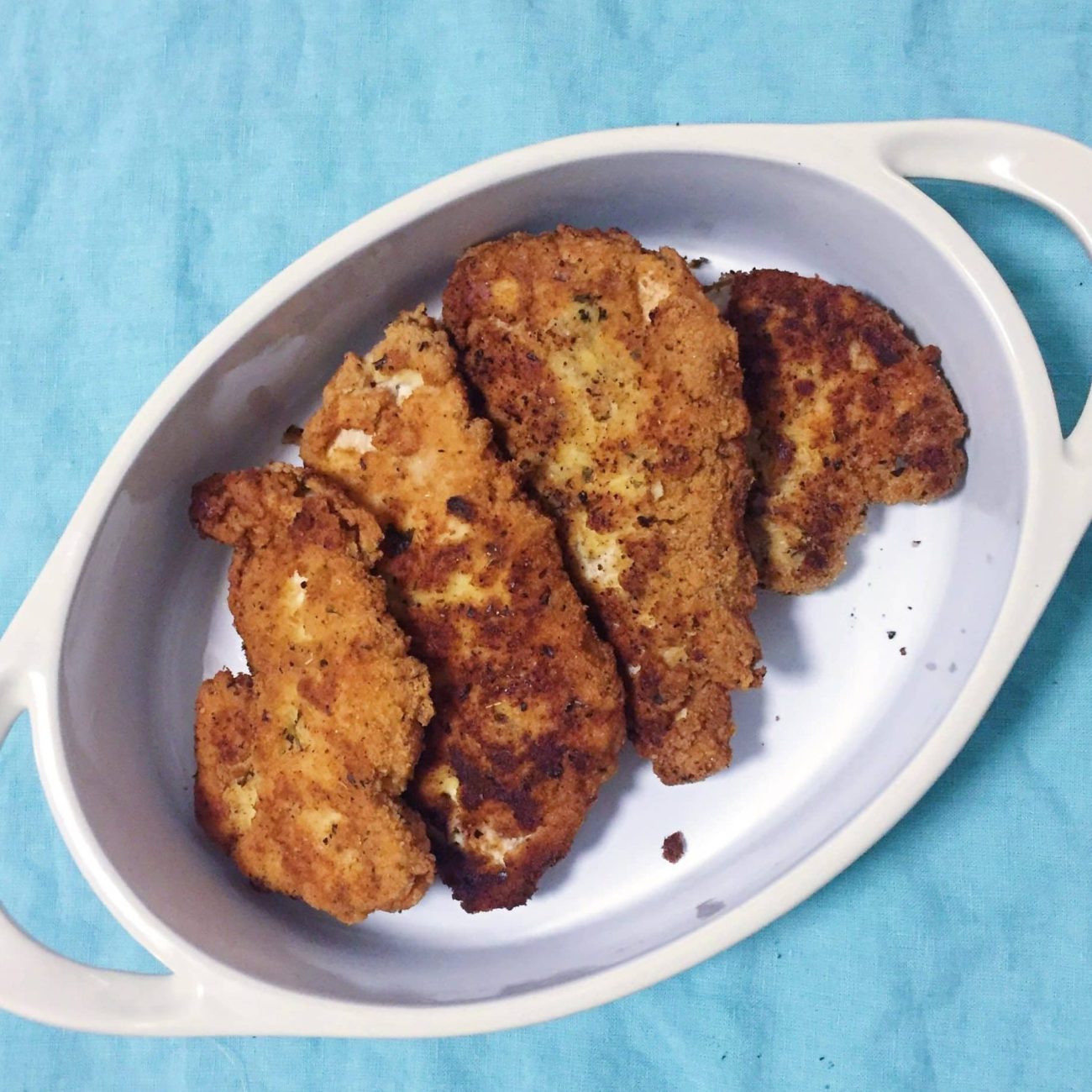 Almond – Crusted Chicken Breasts