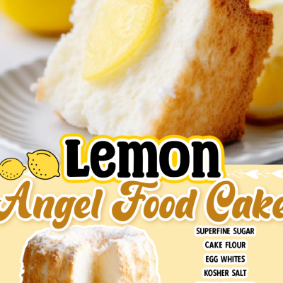 Angel Food Cake With Lemon Cream And