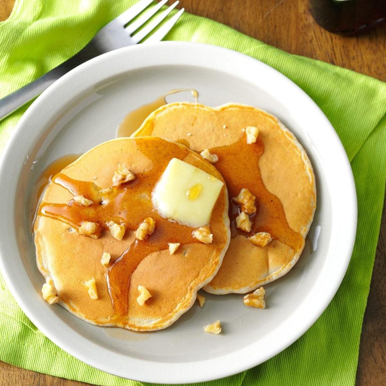 Apple Nut Pancakes Vegan