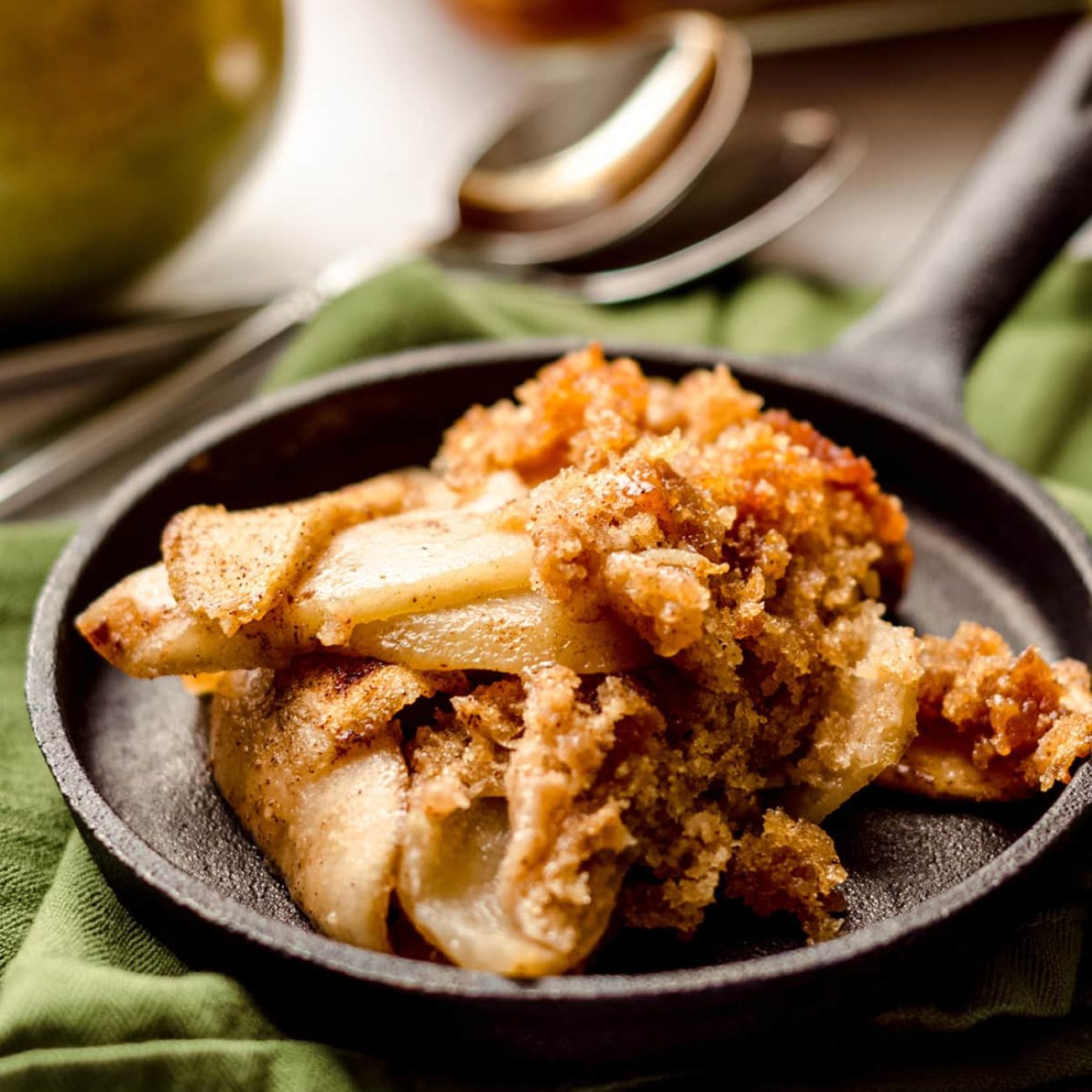 Apple Or Pear Crisp For One