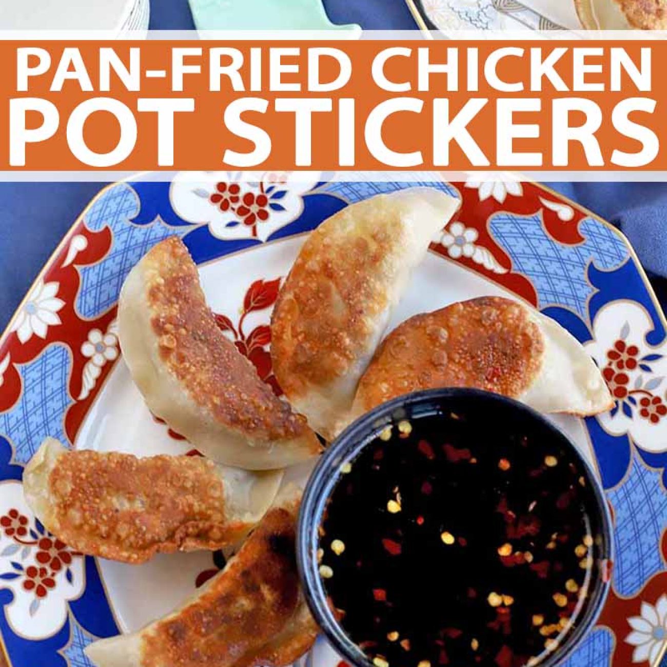 Apricot-Chicken Pot Stickers