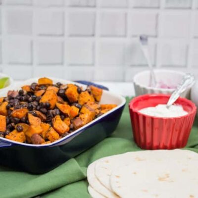 Argentine Black Bean Flatbread With Chimichurri