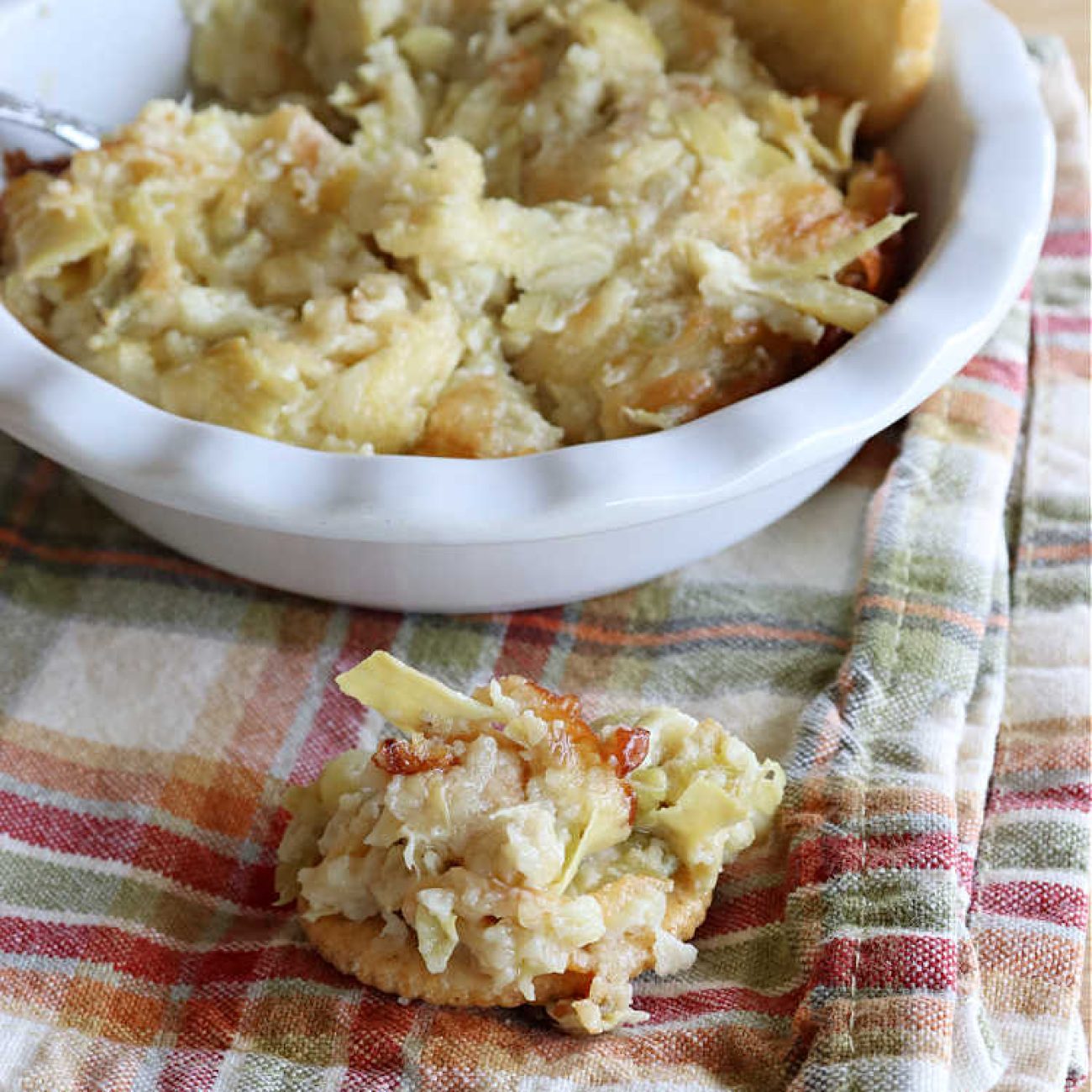 Artichoke Dip With Parmesan And Mozzarella