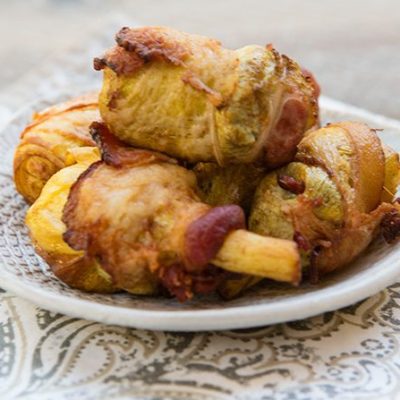 Artichoke Hearts Wrapped In Bacon