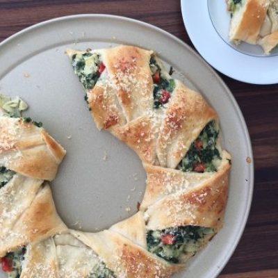 Artichoke- Spinach-Feta Bread