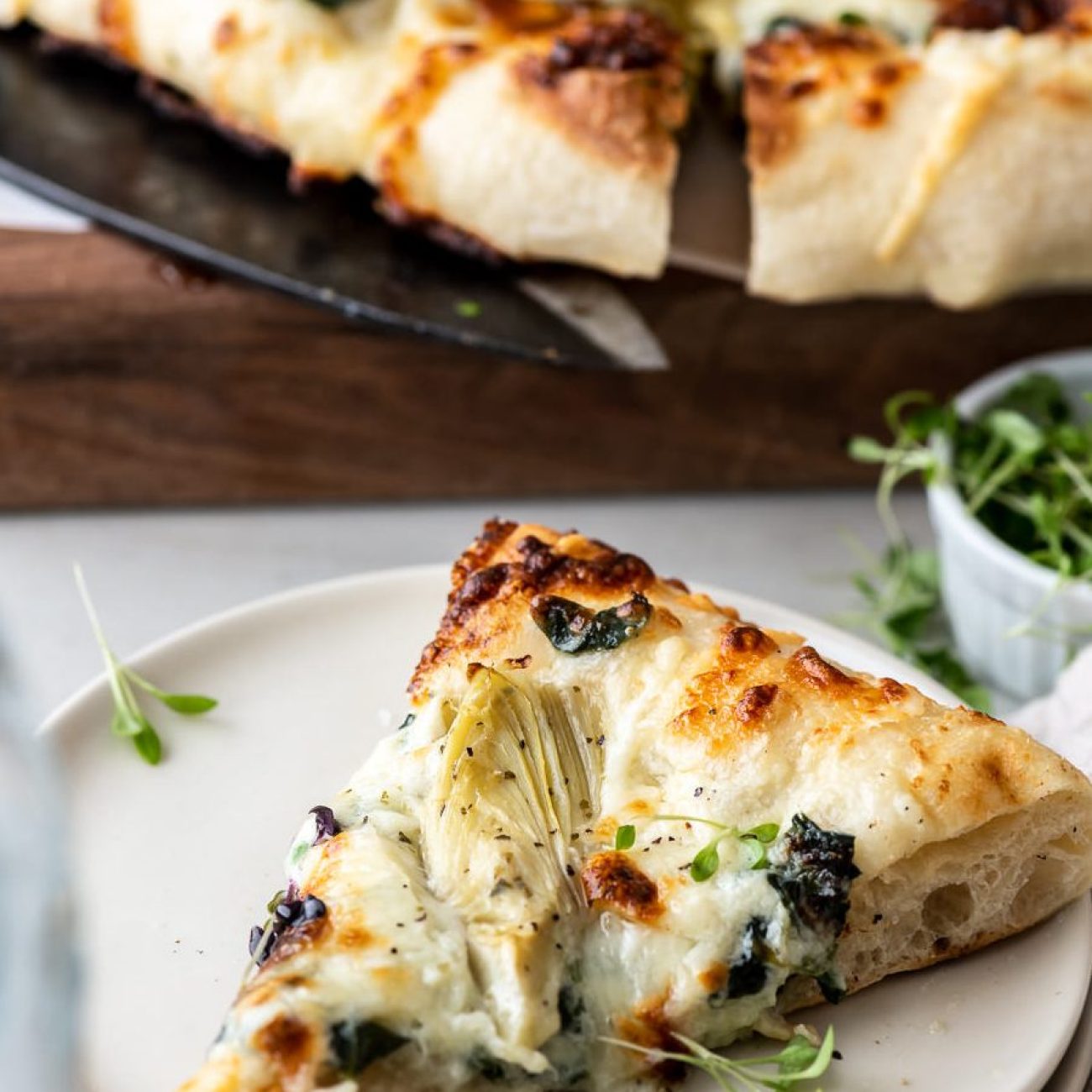 Artisan Swiss Chard and Artichoke Flatbread Pizza Recipe