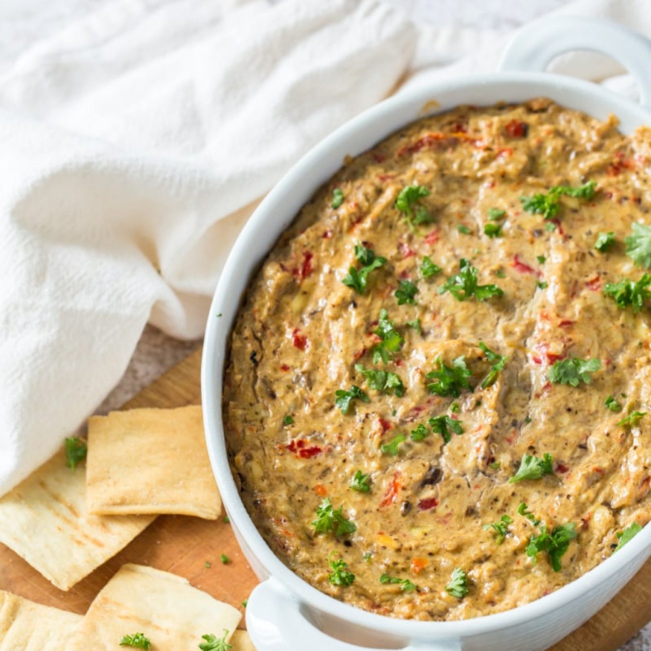 Asiago Dip With Crostini