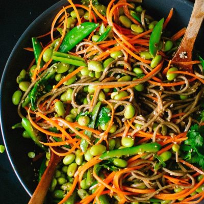 Asian Chicken And Snow Pea Noodle Bowl