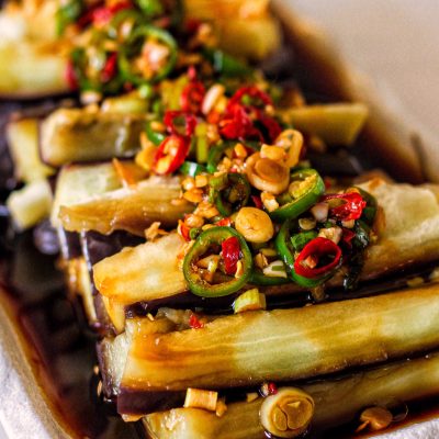 Asian Stuffed Eggplant With Hawaiian-Style