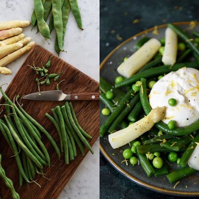 Asparagus And Green Beans With Tarragon Lemon