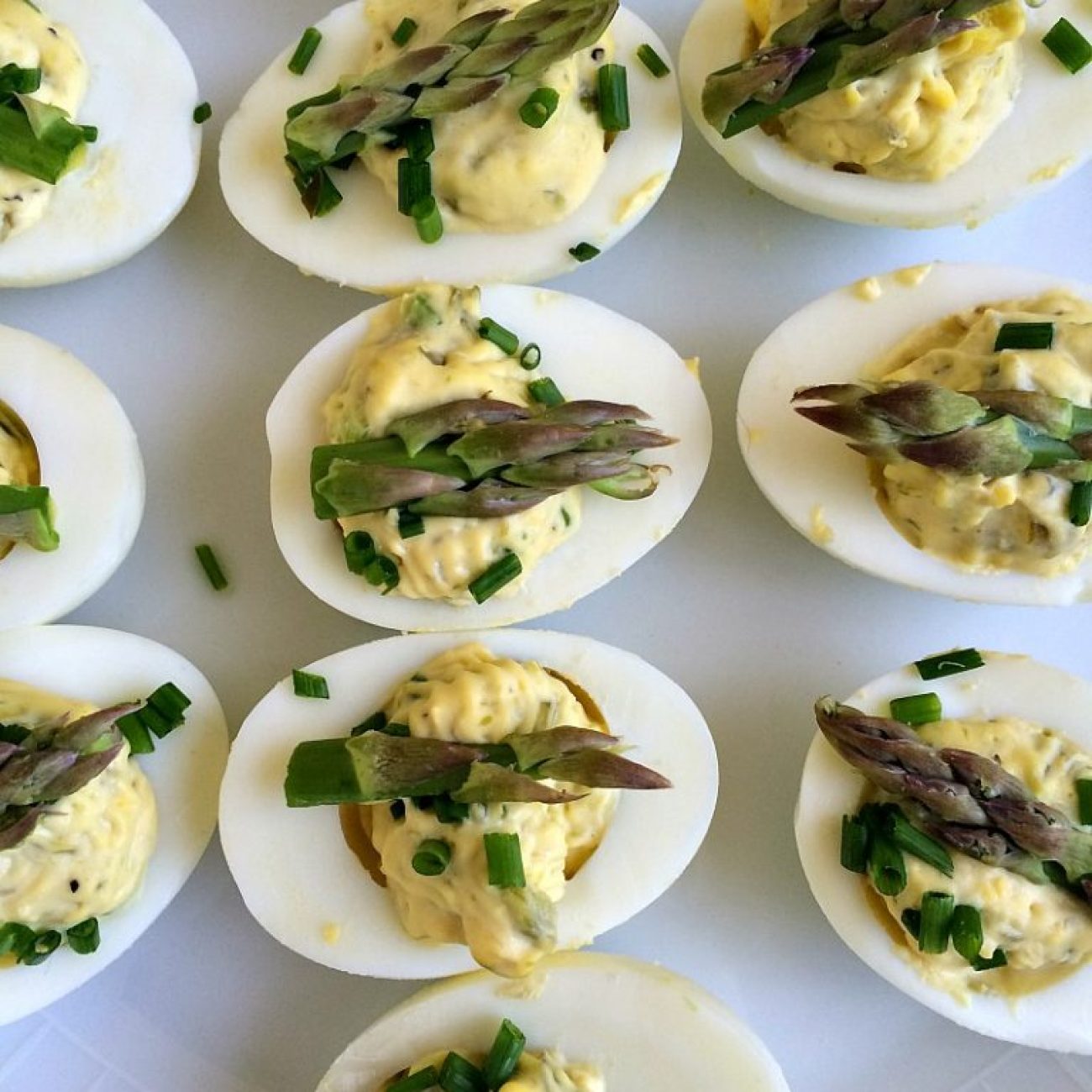 Asparagus Deviled Eggs