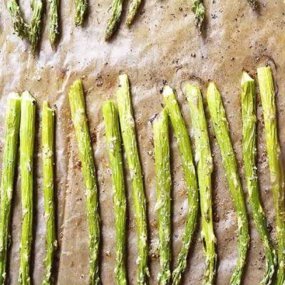 Asparagus With Garlic Butter And Parmesan