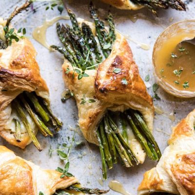 Asparagus With Melted Brie