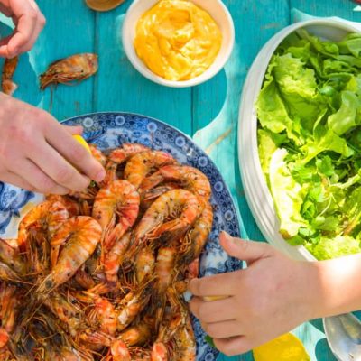 Australian Bbq Prawns With Lemon Myrtle