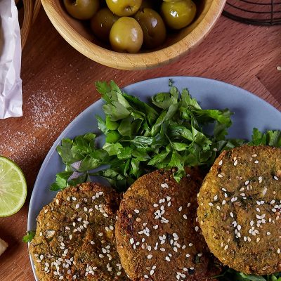 Authentic Arabic Breakfast Delight With Warm Pita