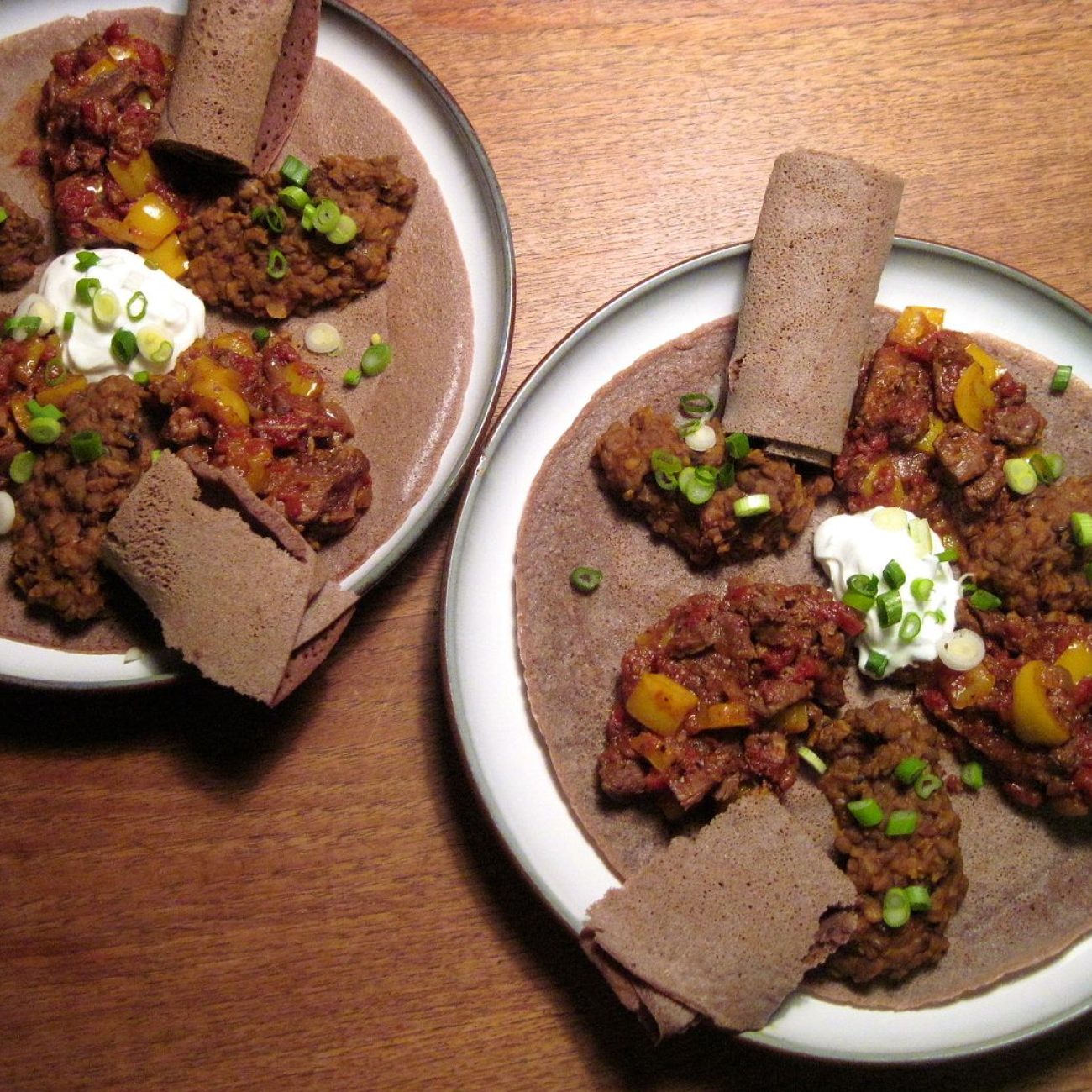 Authentic Injera Aka Ethiopian Flat Bread