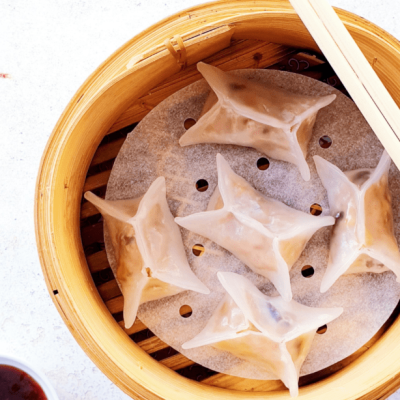 Authentic Steamed Chinese Dumplings With Homemade Dipping Sauce