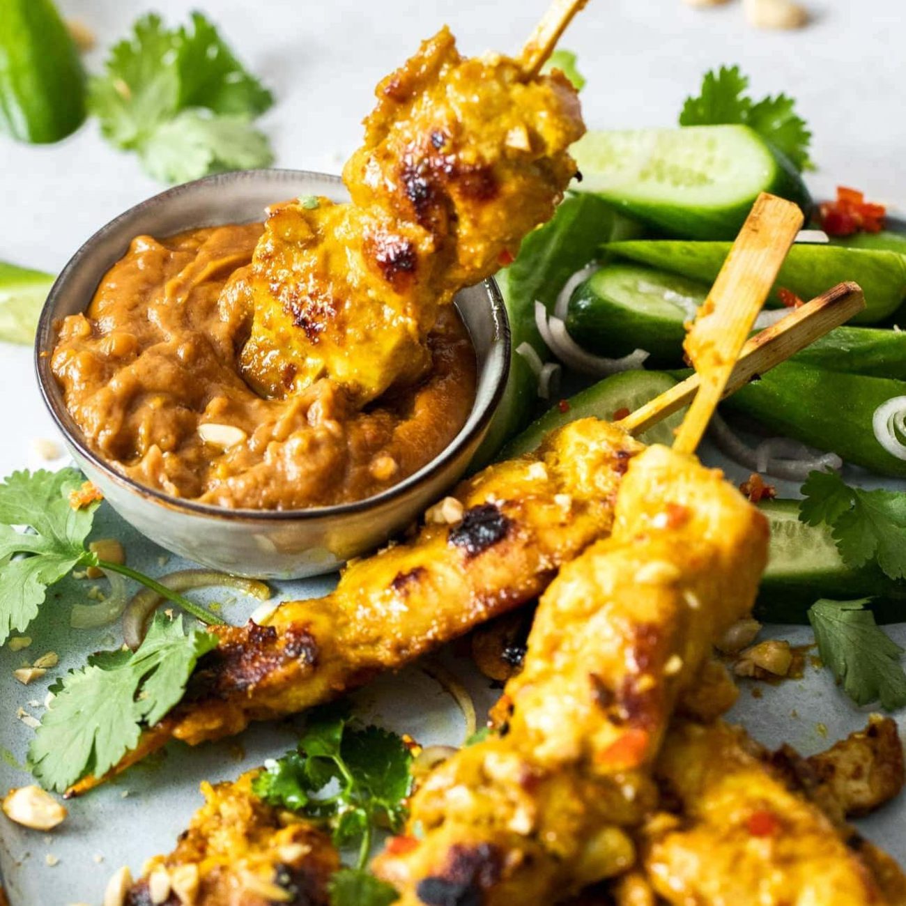 Authentic Thai Chicken Satay Skewers Recipe