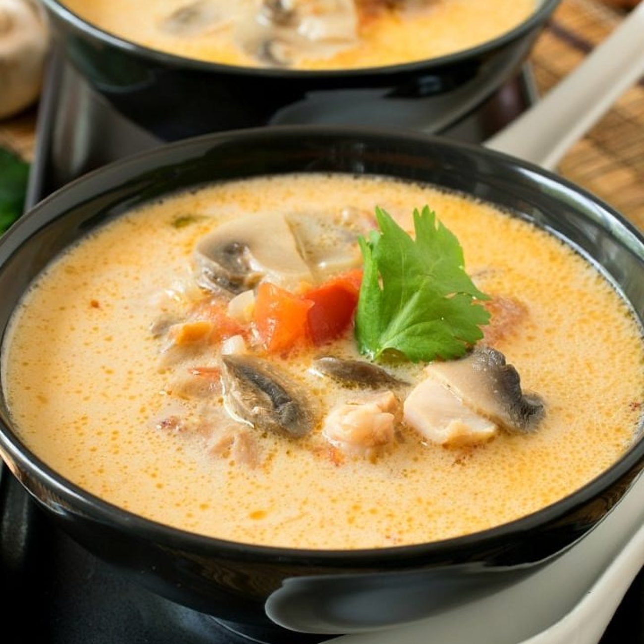 Authentic Thai Coconut Chicken Soup Recipe (Tom Kha Gai)