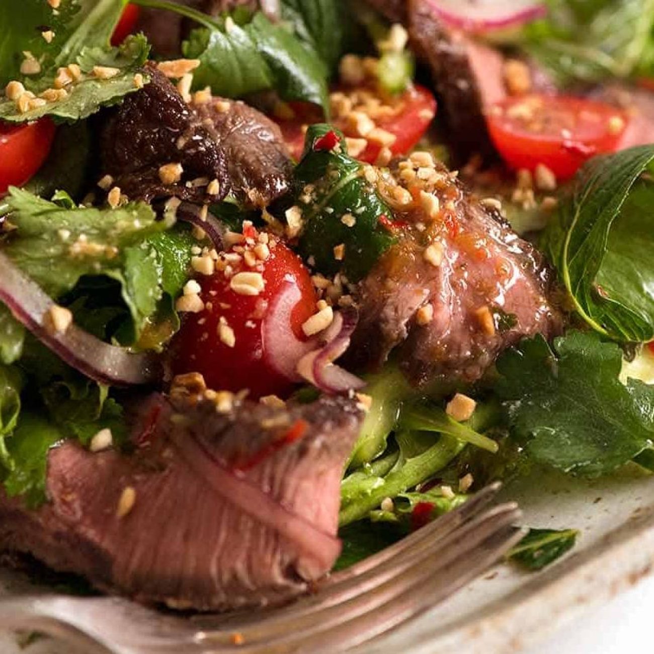 Authentic Thai-Style Spicy Beef Salad Recipe